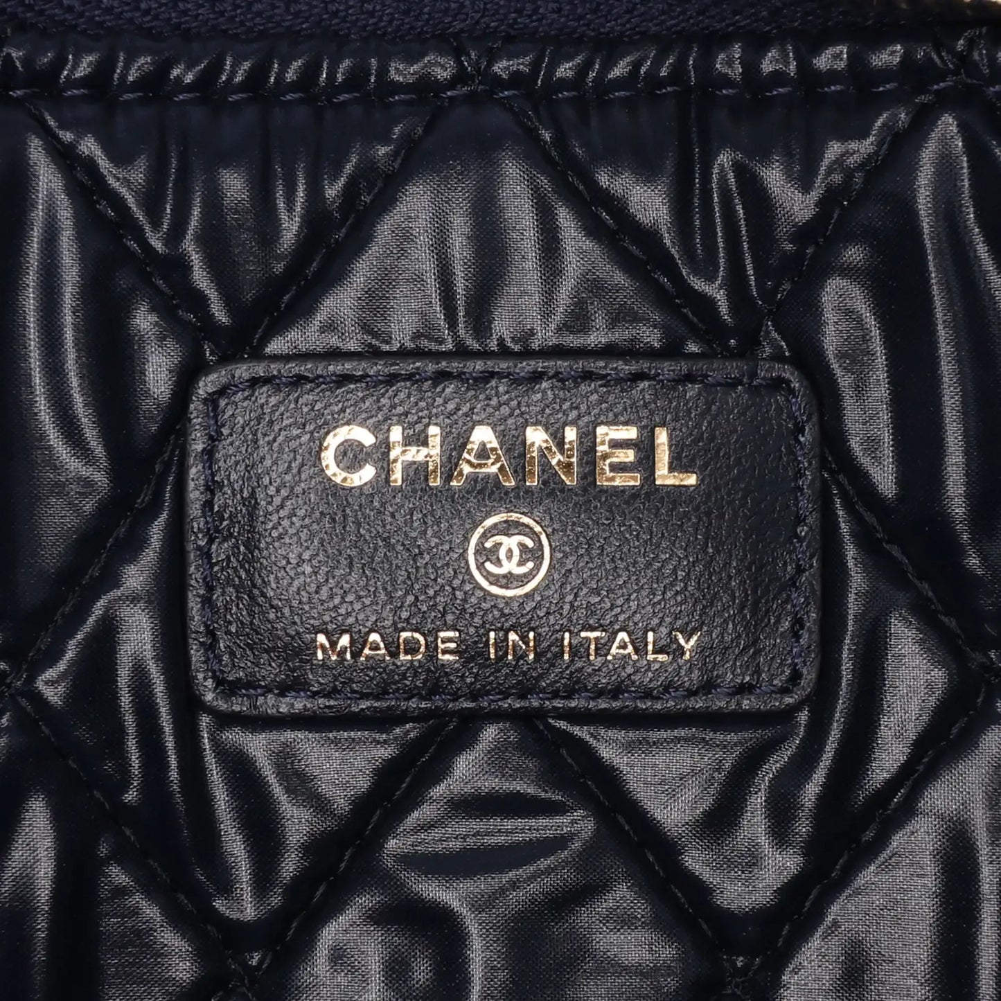 Chanel Medium CC Quilted Velvet O Case Clutch