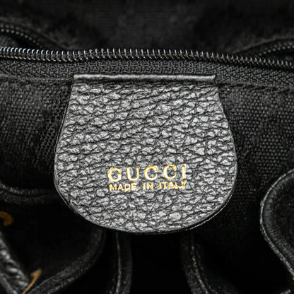 Gucci Suede Bamboo Backpack