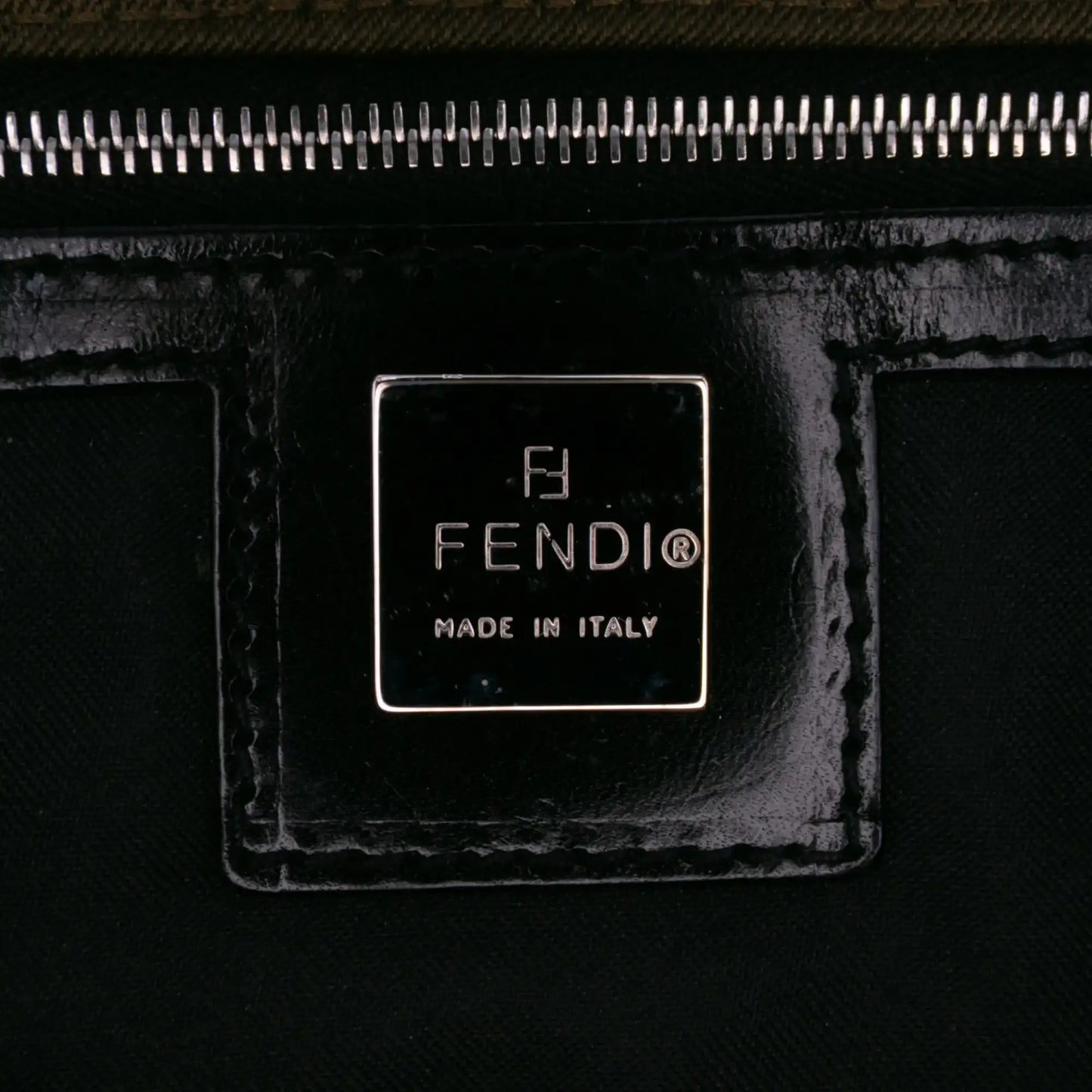 Fendi Canvas Flap Shoulder Bag