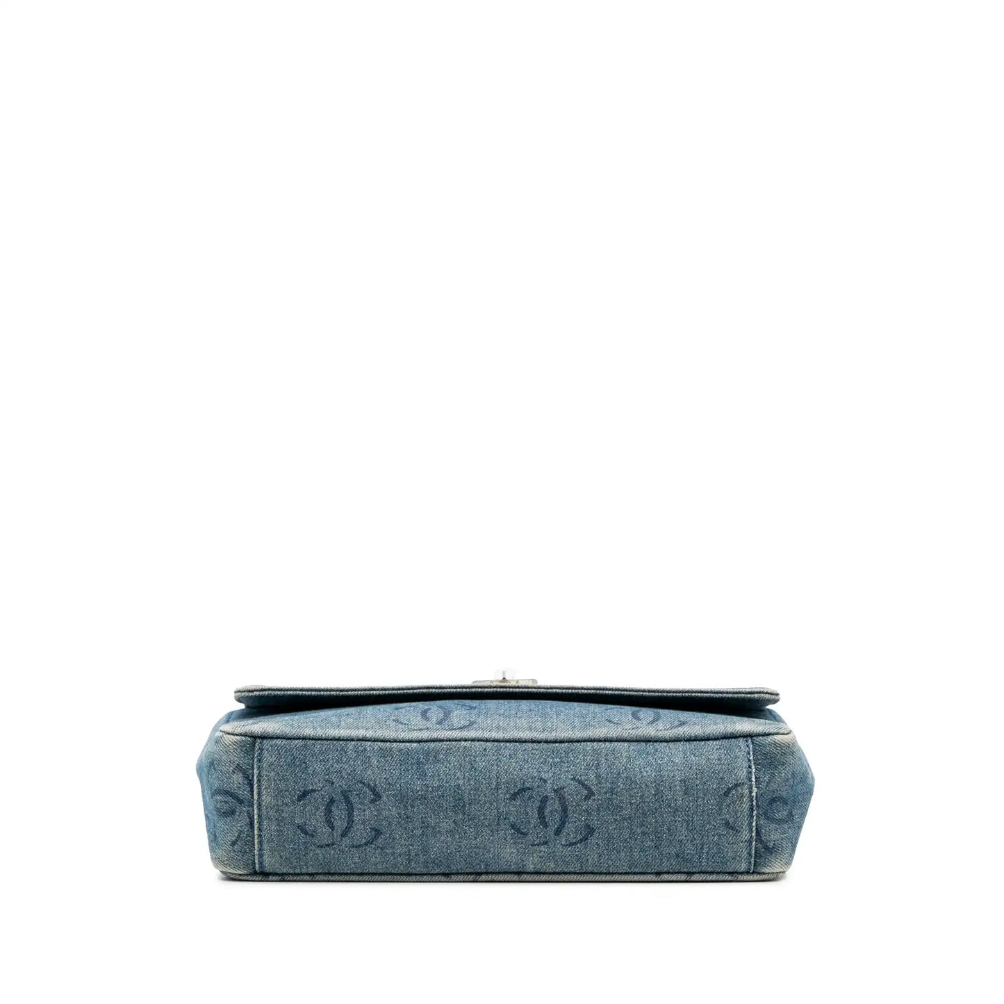 Chanel CC Printed Denim Single Flap
