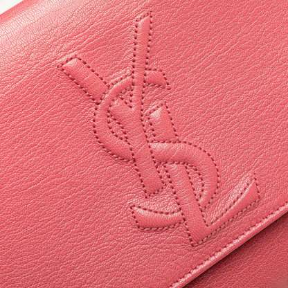 Saint Laurent Large Leather Belle de Jour Clutch