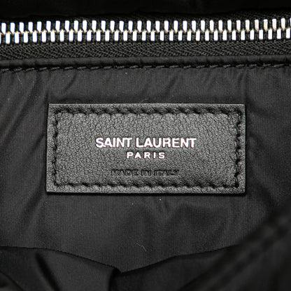 Saint Laurent Quilted Econyl Nylon Lou Puffer Messenger Bag