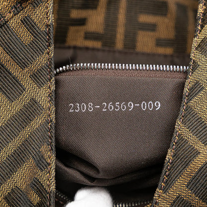 Fendi Zucca Canvas Shoulder Bag