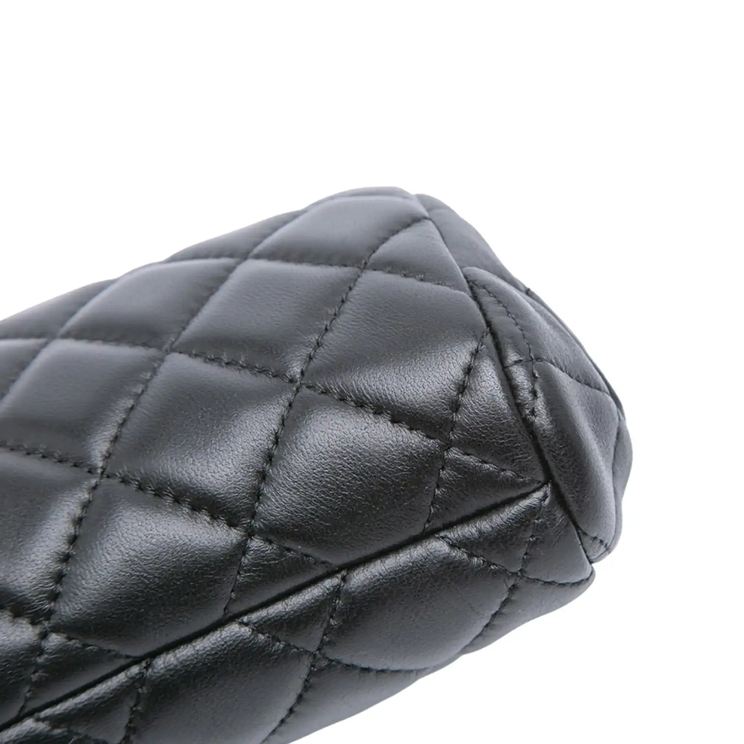 Chanel CC Quilted Lambskin Frame Clutch