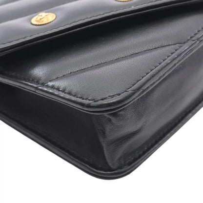 Chanel Chevron Lambskin Button Wallet On Chain