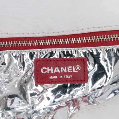 Chanel CC Canvas and Metallic Lambskin No. 5 Chain Flap