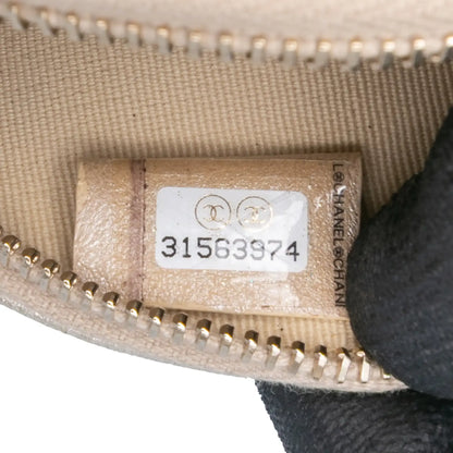 Chanel Mini CC Metallic Lambskin Camellia Bouquet Round Clutch on Chain