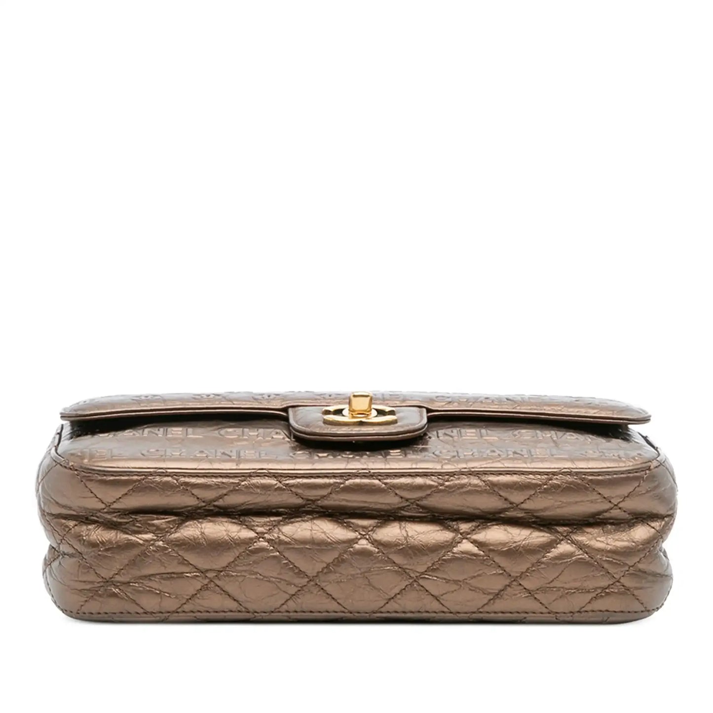Chanel Paris Dallas Metallic Calfskin Embossed Logo Flap
