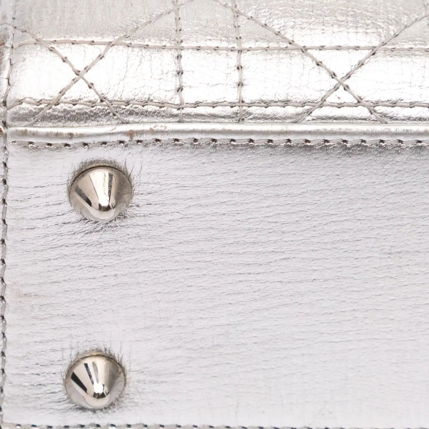 Dior Small Metallic Grained Calfskin Cannage My ABCDior Lady Dior