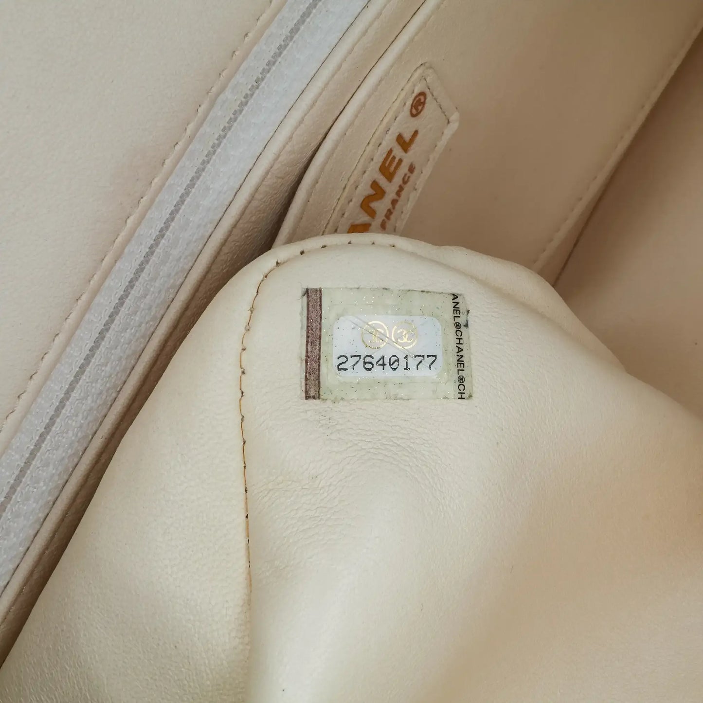 Chanel Medium Calfskin and Wool Knit Single Flap