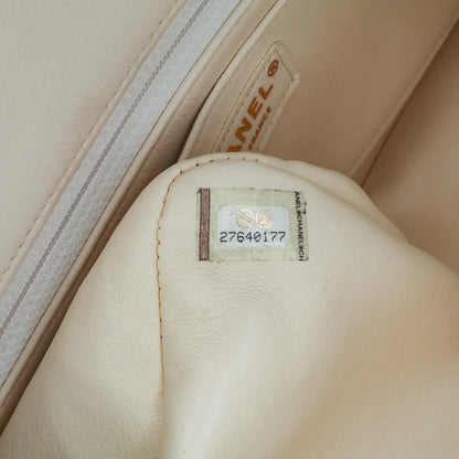 Chanel Medium Calfskin and Wool Knit Single Flap