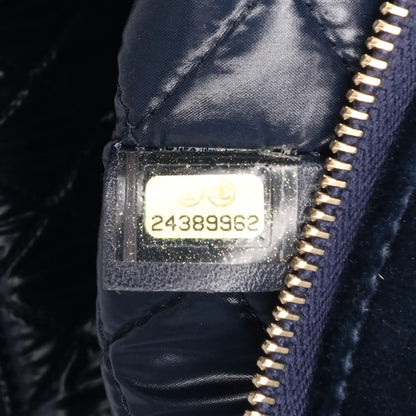 Chanel Medium CC Quilted Velvet O Case Clutch