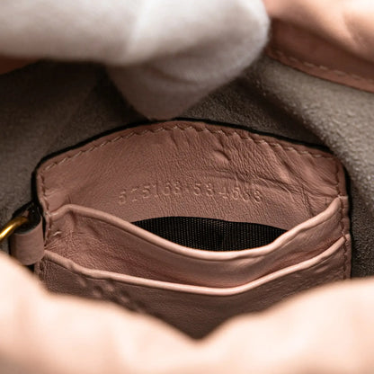Gucci Small GG Marmont Leather Matelasse Bucket Bag