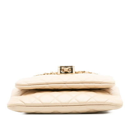 Chanel CC Quilted Lambskin Double Zip Crossbody