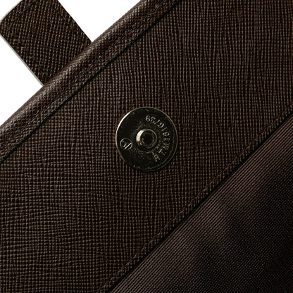 Burberry House Check Canvas Flap Shoulder Bag