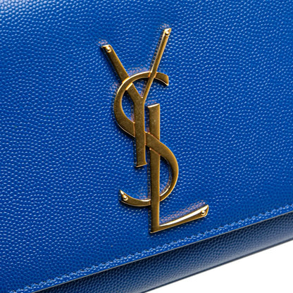 Saint Laurent Grain de Poudre Monogram Cassandre Clutch