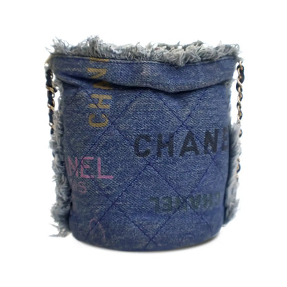Chanel Mini Denim Mood Bucket with Chain