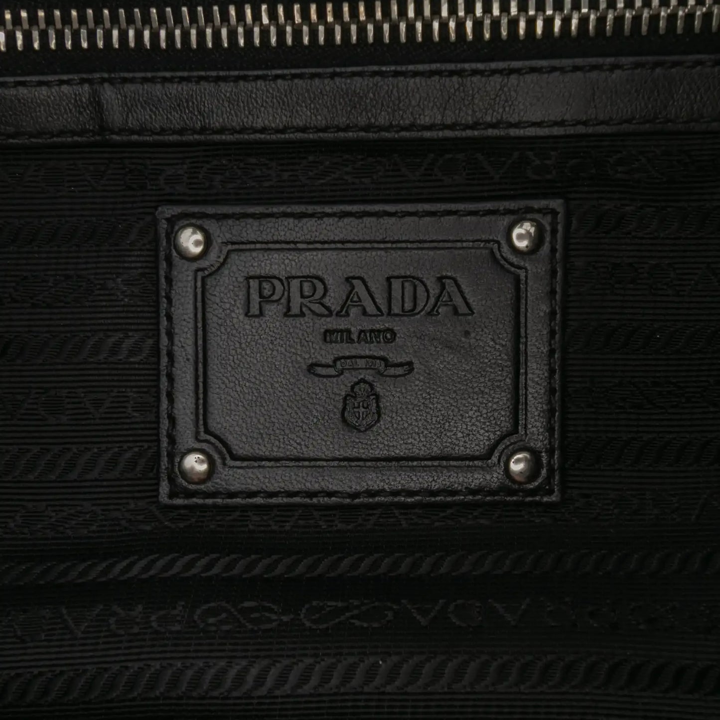 Prada Tessuto Nappa Waves Tote