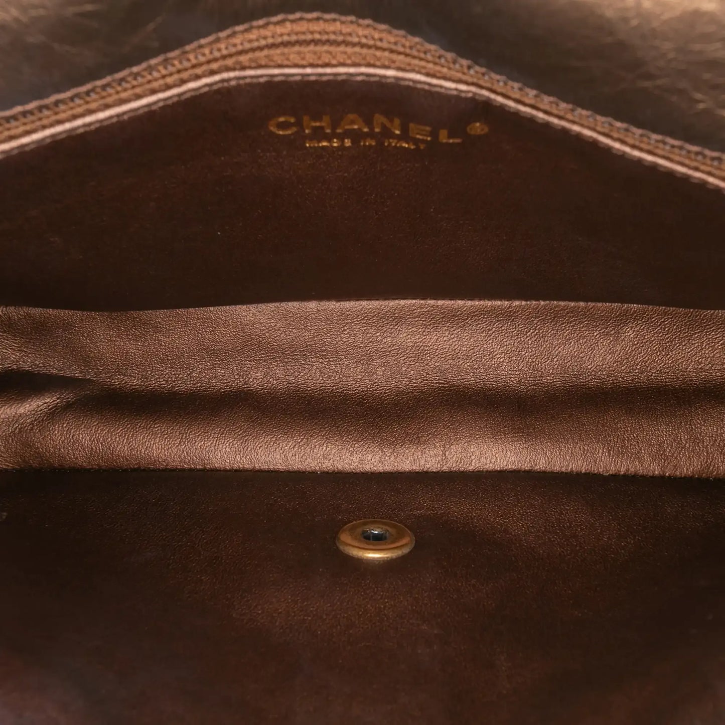 Chanel Paris Dallas Metallic Calfskin Embossed Logo Flap