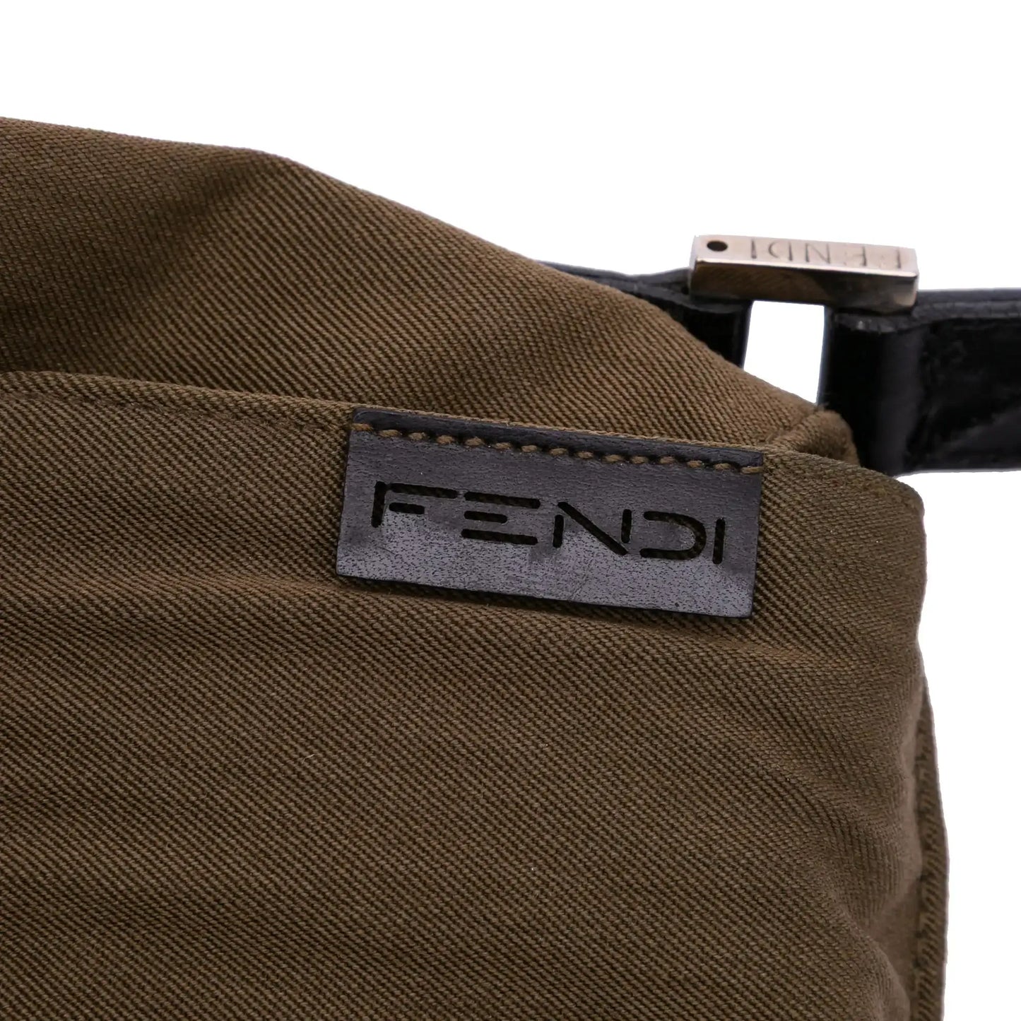 Fendi Canvas Flap Shoulder Bag