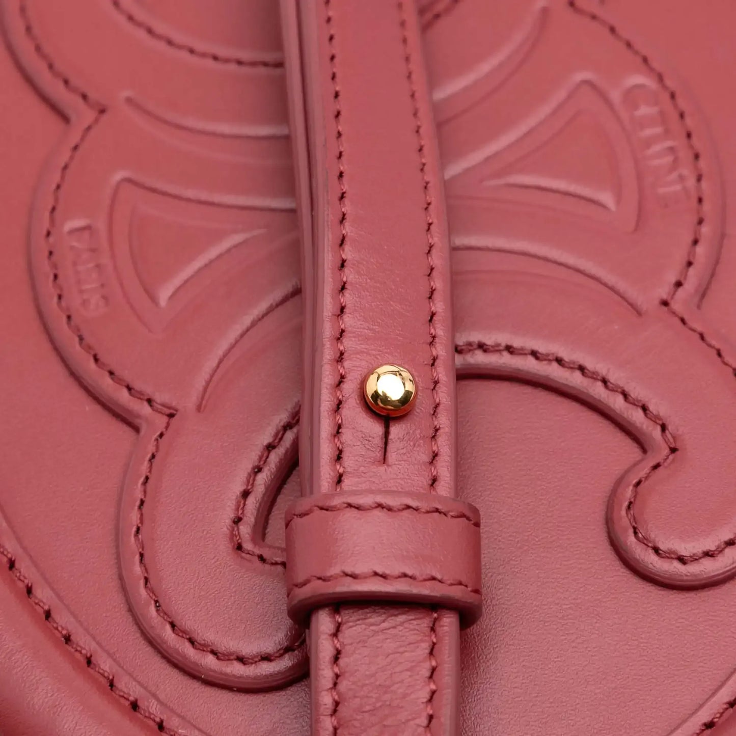 Celine Small Calfskin Cuir Triomphe Oval Crossbody