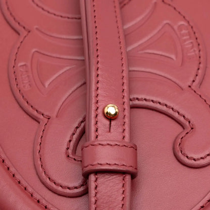 Celine Small Calfskin Cuir Triomphe Oval Crossbody