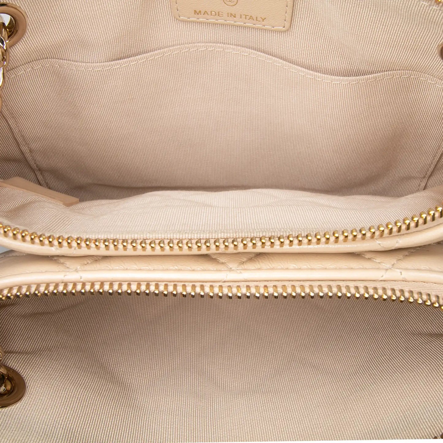 Chanel CC Quilted Lambskin Double Zip Crossbody