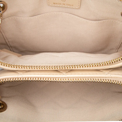 Chanel CC Quilted Lambskin Double Zip Crossbody