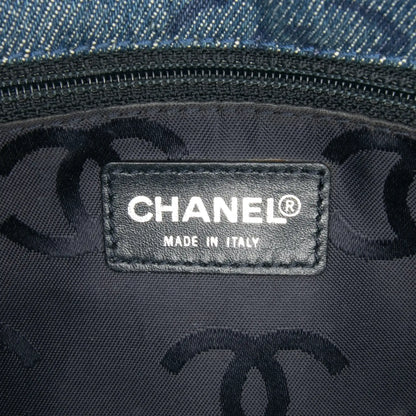 Chanel CC Printed Denim Single Flap