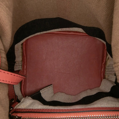 Burberry Mini Mega Check Canvas Ashby Tassel Bucket Bag