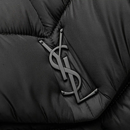 Saint Laurent Quilted Econyl Nylon Lou Puffer Messenger Bag