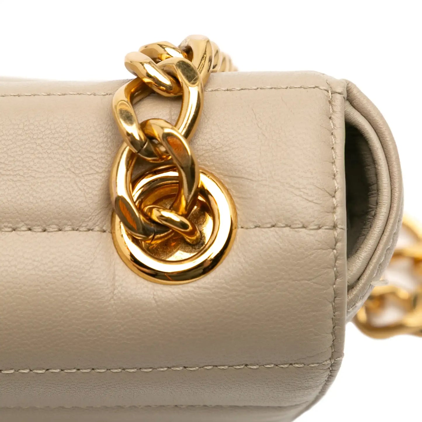 Celine Matelasse Goatskin Monochrome Chain Shoulder Bag