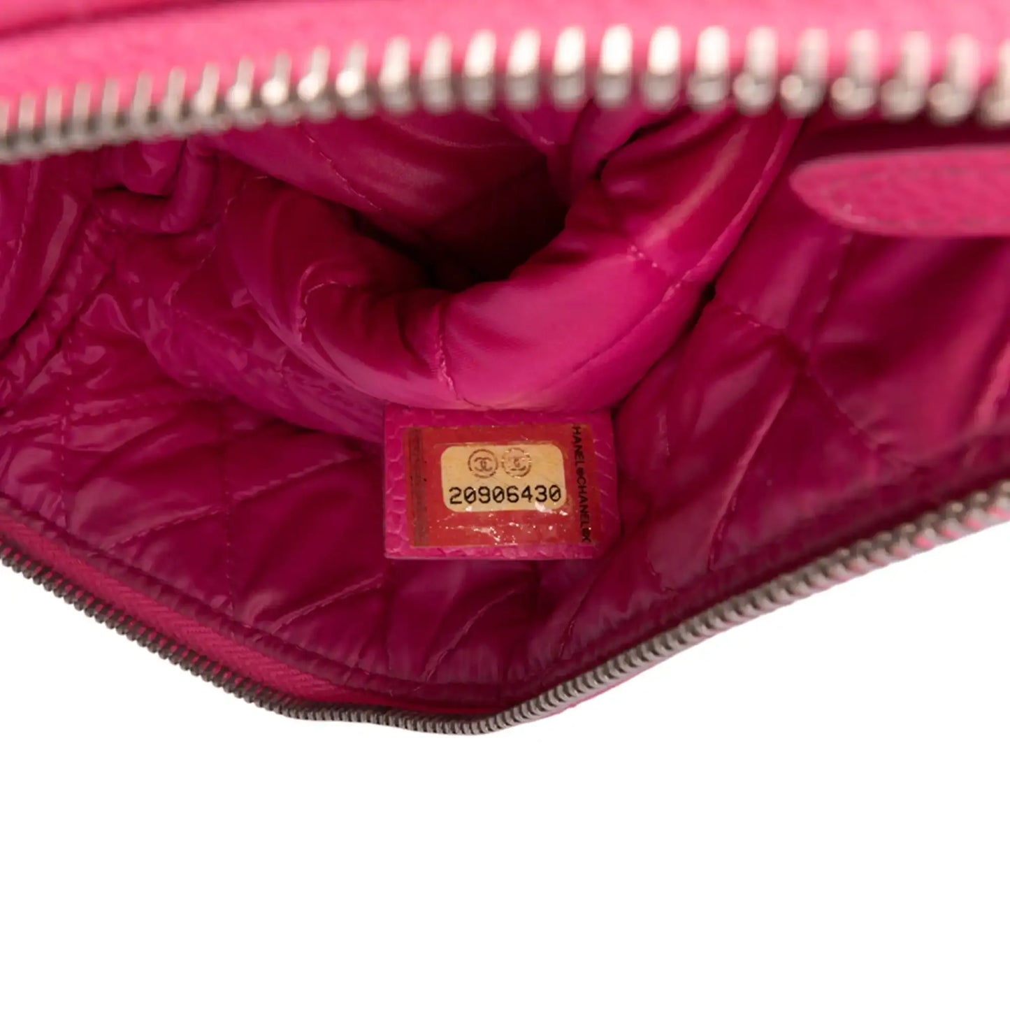 Chanel Small Quilted Caviar O Case Clutch