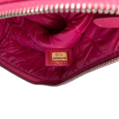 Chanel Small Quilted Caviar O Case Clutch