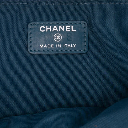 Chanel CC Quilted Lambskin Multi Zip Clutch