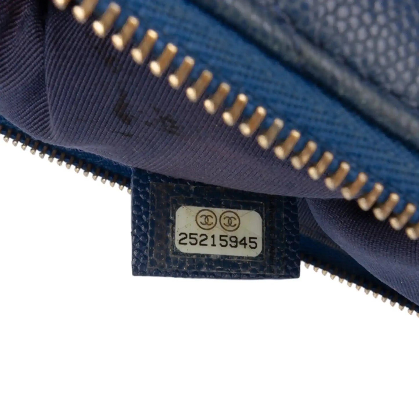 Chanel Medium Chevron Caviar Ancient Greek Charms O Case Clutch