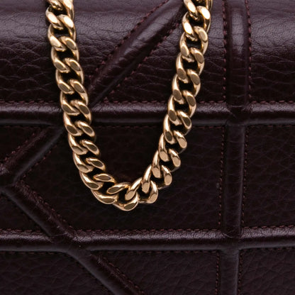 Dior Grained Calfskin Diorama Wallet on Chain