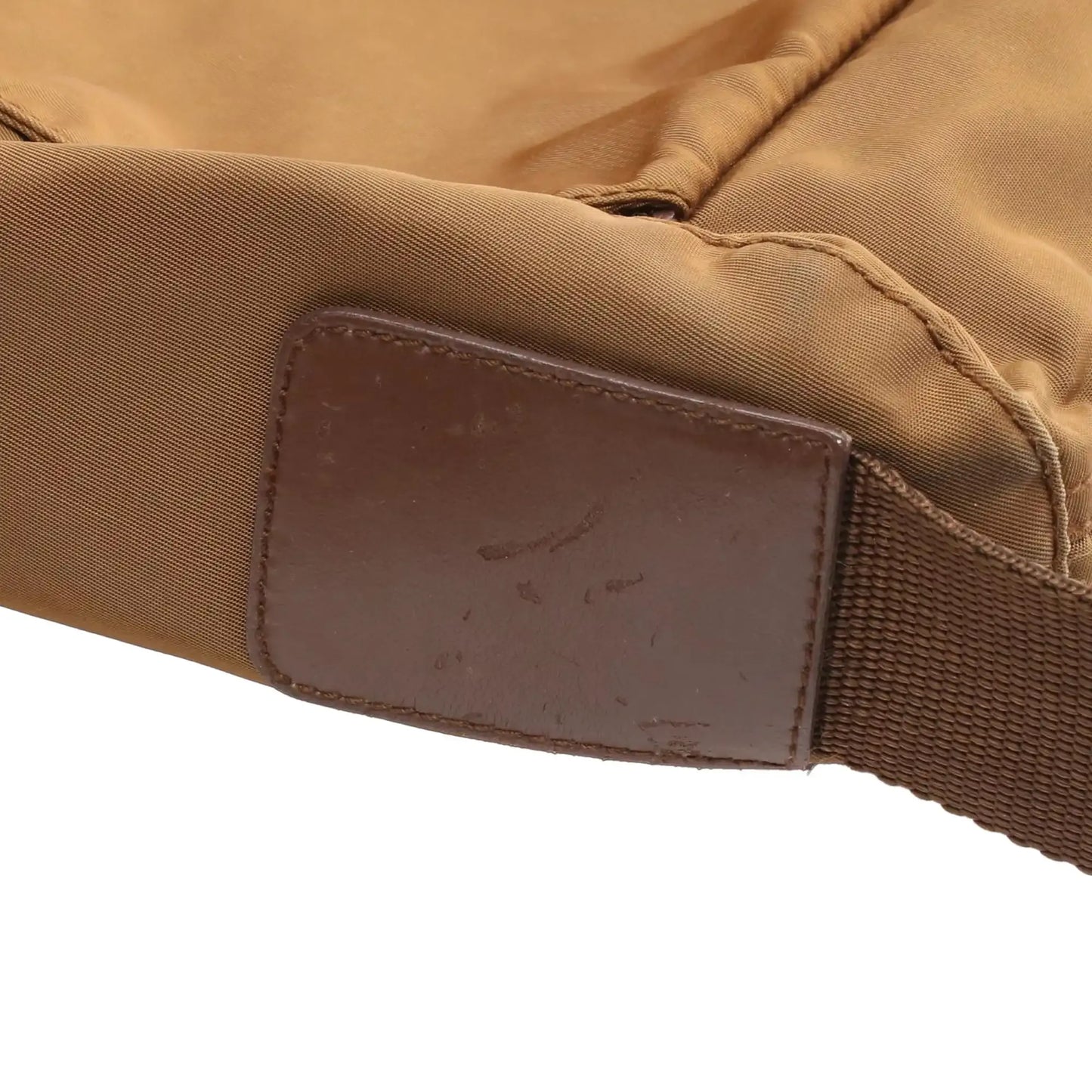 Prada Tessuto Zip Double Buckle Messenger Bag