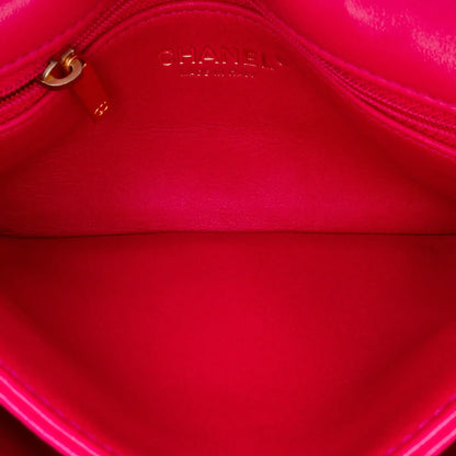 Chanel Small Quilted Lambskin On And On Chain Flap