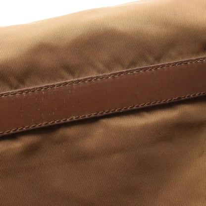 Prada Tessuto Zip Double Buckle Messenger Bag