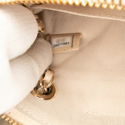 Chanel CC Quilted Lambskin Double Zip Crossbody