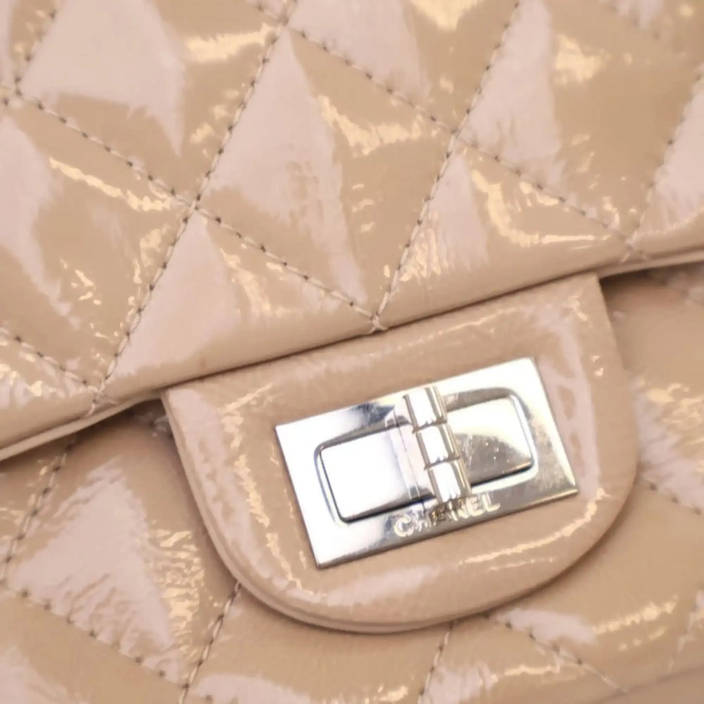 Chanel Reissue 2.55 Quilted Patent Double Flap 227