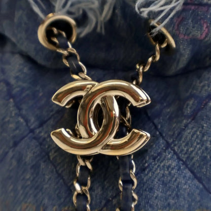 Chanel Mini Denim Mood Bucket with Chain