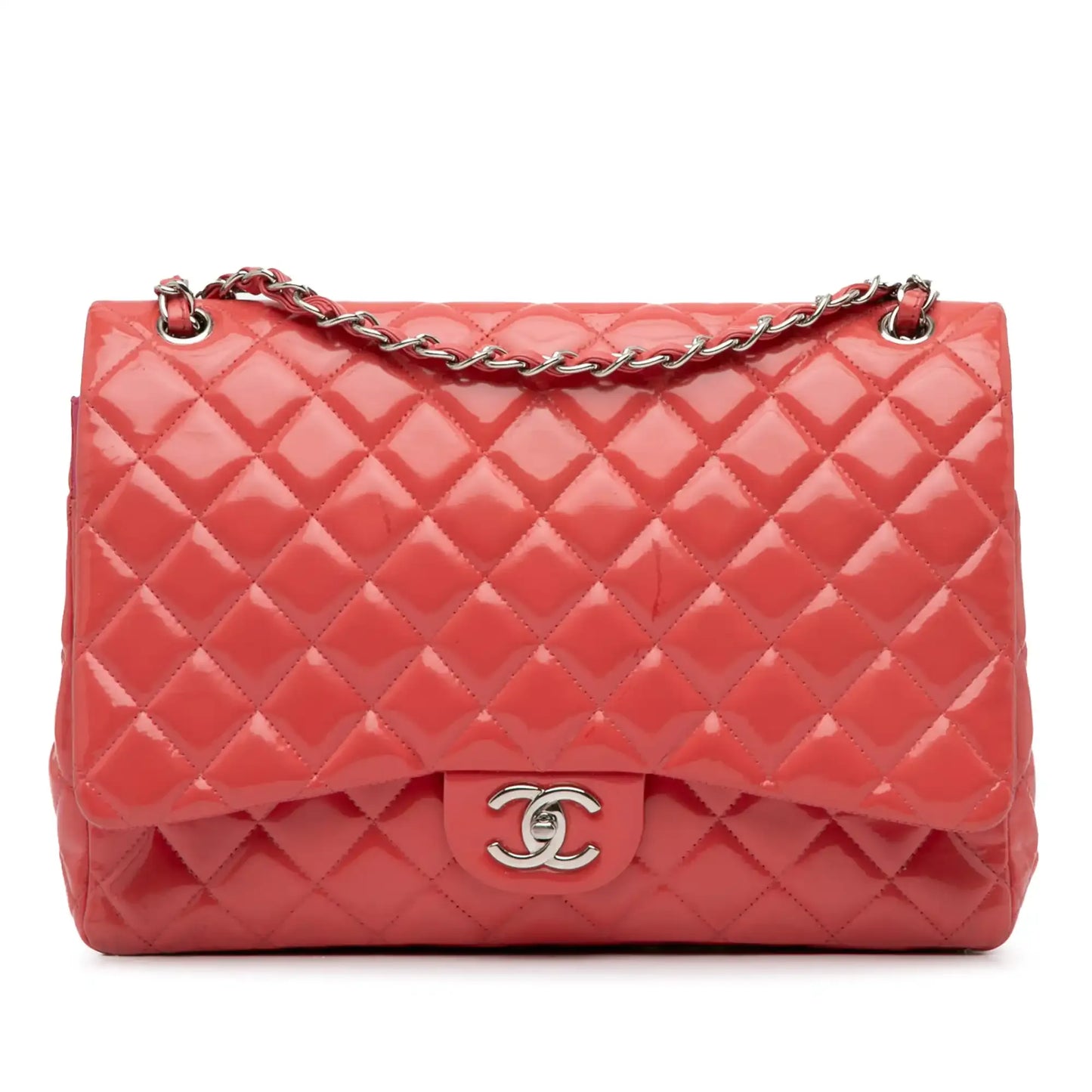Chanel Maxi Classic Patent Double Flap