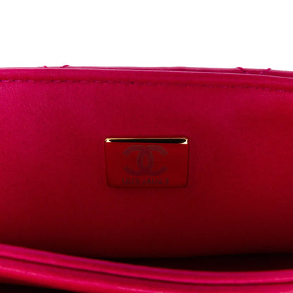 Chanel Small Quilted Lambskin On And On Chain Flap