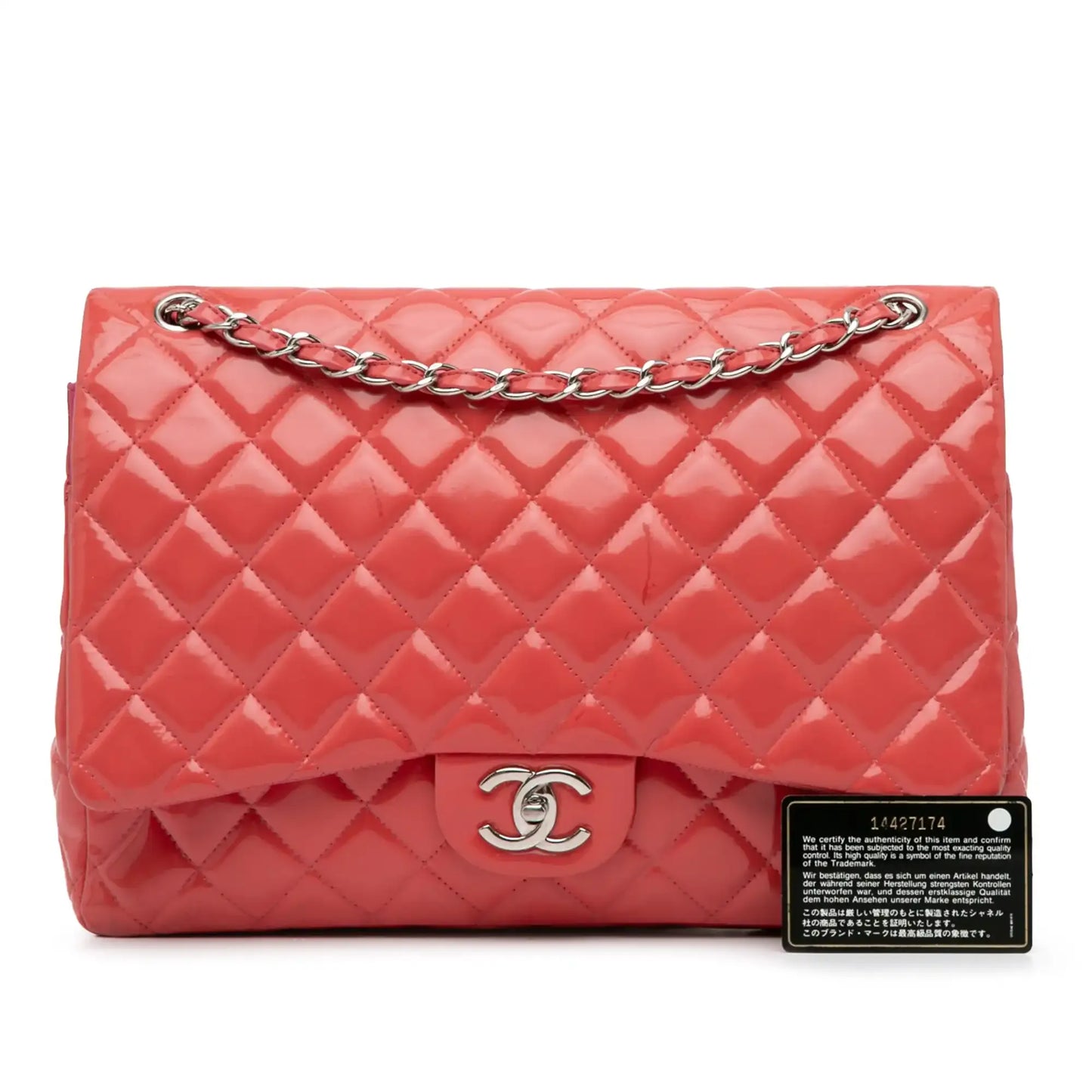 Chanel Maxi Classic Patent Double Flap