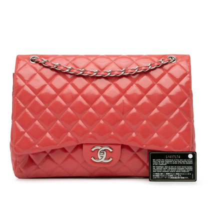 Chanel Maxi Classic Patent Double Flap