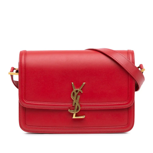 Saint Laurent Medium Calfskin Solferino Satchel In Box