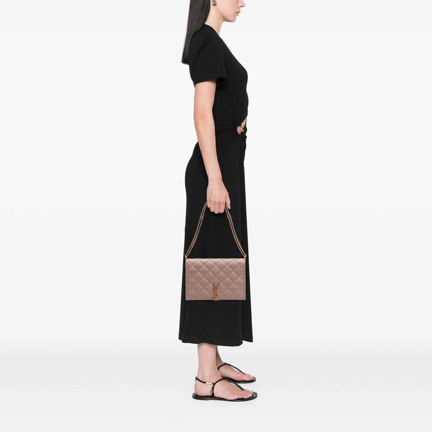 Saint Laurent Mini Quilted Lambskin Becky Chain Bag